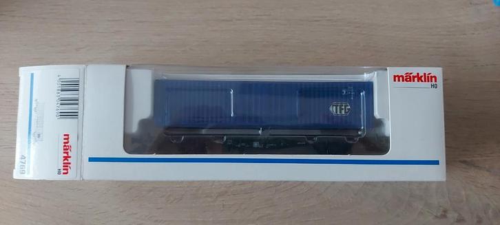 Märklin DB/TFG containerwagen artnr 4768 in ovp, Hobby en Vrije tijd, Modeltreinen | H0, Zo goed als nieuw, Wagon, Wisselstroom