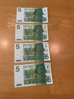 4 mooie 5 gulden biljetten, Postzegels en Munten, Ophalen of Verzenden, 5 gulden, Setje