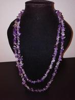 Amethist ketting, Ophalen of Verzenden, Zo goed als nieuw, Paars, Steen of Mineraal
