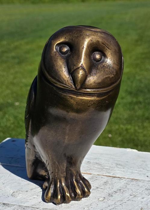 KERKUIL / BRONZEN BEELD, Tuin en Terras, Tuinbeelden, Nieuw, Dierenbeeld, Ophalen of Verzenden