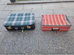 2 Unieke jaren 60 stoffen reis koffers en rits goede staat., Sieraden, Tassen en Uiterlijk, Koffers, Ophalen of Verzenden, Nieuw