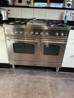 Te koop Boretti rvs fornuis 100cm, Witgoed en Apparatuur, Fornuizen, Ophalen, Gebruikt, 60 cm of meer, Gas