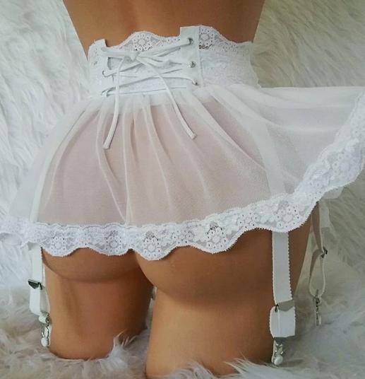 J37 zwart en rode jaratel gordel met rokje..., Kleding | Dames, Ondergoed en Lingerie, Body of Korset, Zwart, Ophalen of Verzenden