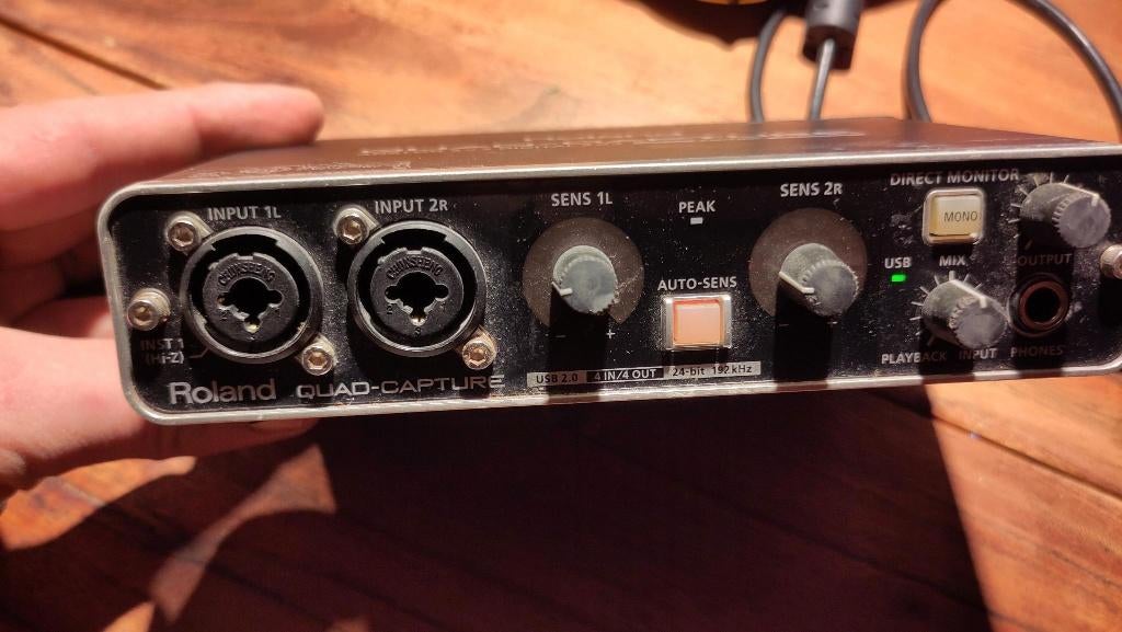 Roland QUAD Capture 2x2 USB interface, Audio, Tv en Foto, Ophalen of Verzenden, Gebruikt