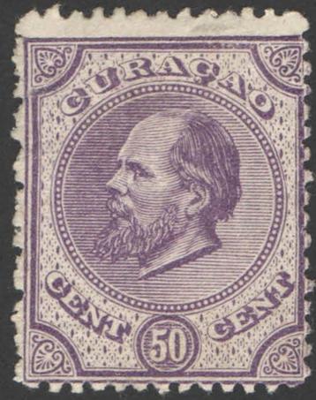 Curacao NVPH nr 9A ongebruikt Koning Willem III 1873 beschikbaar voor biedingen