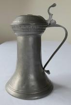 19e Eeuwse Tinnen Klepkan Gegraveerd uit Freyenstat, Antiek en Kunst, Ophalen of Verzenden