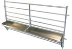 hek met opklapbare voerbak, Lengte 1,89 m, 33 l, Meerdere dieren, Varken