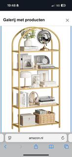 Stijlvolle Kast , goud , boekenkast , vakkenkast, Met plank(en), Minder dan 50 cm, Ophalen of Verzenden, Zo goed als nieuw