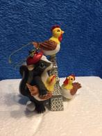 Charming Tails Beeldje/ Hanger Eiffeltoren: 3 French Hens.., Ophalen of Verzenden, Nieuw, Dier