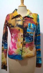 Aparte kleurige top/blouse van Savage Culture! M, Kleding | Dames, Blouses en Tunieken, Verzenden, Zo goed als nieuw, Maat 38/40 (M)