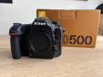 Zeer nette Nikon D500 body  (17.141 clicks /incl. 4 accu's), Spiegelreflex, Zo goed als nieuw, Nikon, Geen optische zoom