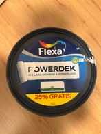 1x Flexa muurverf Powerdek wit 10 liter, Doe-het-zelf en Verbouw, Ophalen, Zo goed als nieuw, Wit, Verf