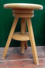 Stevige vintage houten pianokruk, Huis en Inrichting, Krukjes, Ophalen