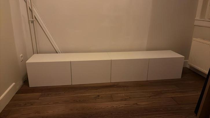 Witte Ikea Besta kasten, Huis en Inrichting, Kasten | Kledingkasten, Gebruikt, Minder dan 100 cm, 25 tot 50 cm, Ophalen