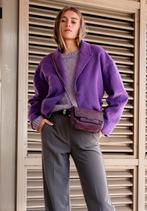 American Vintage paars jacket jasje wolmix mt XS/S (M) ZGAN, Kleding | Dames, Ophalen, Paars, Zo goed als nieuw, Maat 36 (S)
