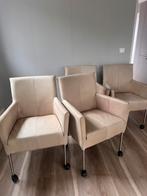 Leren eetkamerstoelen, Ophalen, Zo goed als nieuw, Overige kleuren, Vier