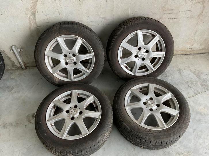 Opel Corsa Lichtmetalen Velgen met Zomerbanden 15 inch, Auto-onderdelen, Banden en Velgen, Banden en Velgen, Zomerbanden, 15 inch