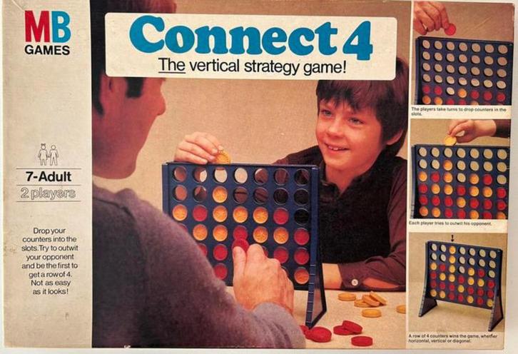 CONNECT 4 by MB Games Hasbro vier op ‘n rij Engelse versie, Hobby en Vrije tijd, Gezelschapsspellen | Overige, Zo goed als nieuw