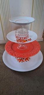 Leuke kleurrijke vintage etagere, Ophalen of Verzenden, Zo goed als nieuw