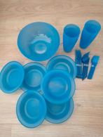 Camping - picknick -vakantie servies nieuw, Huis en Inrichting, Keuken | Tupperware, Ophalen of Verzenden, Nieuw, Blauw, Bak of Kom