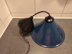 Vintage blauwe hanglamp 26cm doorsnee breedste, Huis en Inrichting, Lampen | Hanglampen, Gebruikt, Vintage, Ophalen of Verzenden