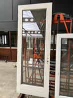Meranti buitendeur 2453x927x55 glasdeur, Doe-het-zelf en Verbouw, Deuren en Horren, Ophalen, Gebruikt, 80 tot 100 cm, 215 cm of meer