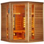 Infra 4 health i160c 5hoek infraroodcabine 160x160 redceder, Nieuw, Complete sauna, Infrarood, Verzenden