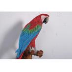 Red and Blue Macaw Parrot – Papegaai beeld Hoogte 67 cm, Nieuw, Ophalen