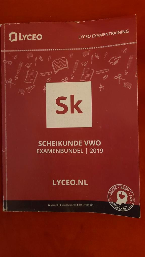 Lyceo Scheikunde VWO Examenbundel 2019, Boeken, Studieboeken en Cursussen, Zo goed als nieuw, WO, Beta, Ophalen of Verzenden