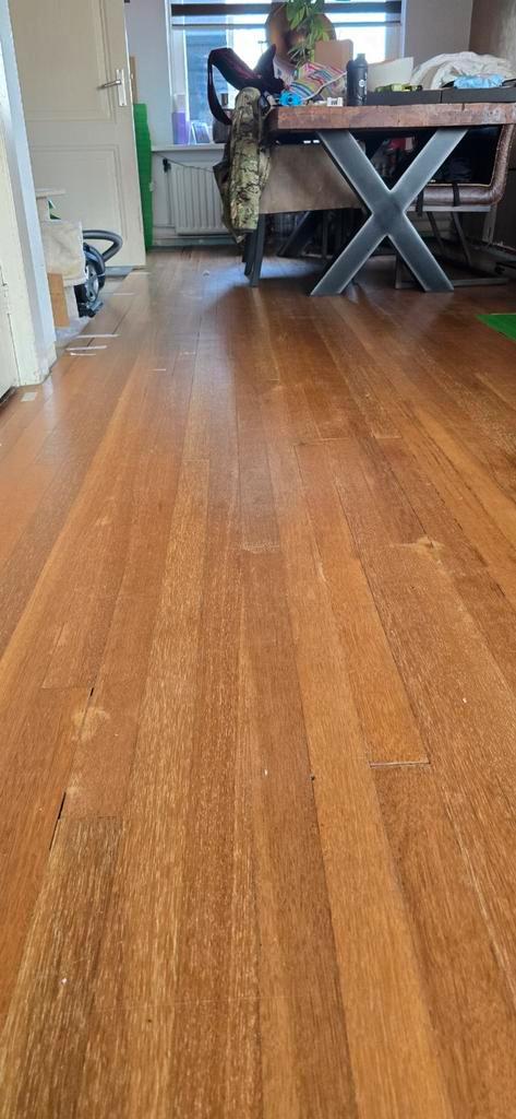 Massief Eiken Vloer - 35m2, Doe-het-zelf en Verbouw, Vloerdelen en Plavuizen, Ophalen of Verzenden