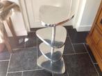 Zeer stabiele Grote etagère H 80cm x B 43cm zilverkleurig, Ophalen, Zo goed als nieuw