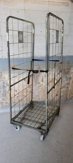 Diverse Rolcontainer transportkar magazijn rolwagen trolley, 100 liter of meer, Ophalen of Verzenden, Zo goed als nieuw, Transportkar