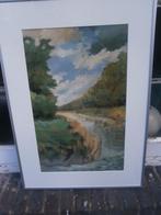 BIESBOSCH (Moldiep) Pr Olieverf o/papier, van A. de JAGER, Ophalen, Minder dan 50 cm, Oorspronkelijke maker, Zo goed als nieuw