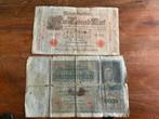 10.000 D Mark uit 1922  / 1000 D Mark uit 1910, Postzegels en Munten, Bankbiljetten | Europa | Niet-Eurobiljetten, Ophalen