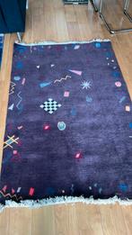 Handgeknoopt Nepal Tibet wol tapijt Aubergine Paars -180x122, Ophalen, Nieuw, Rechthoekig