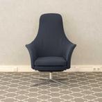 ACTIE!! 1x Montis Marvin relaxfauteuil - blauwe stof, Ophalen of Verzenden, Zo goed als nieuw