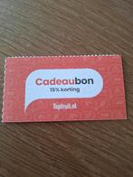 Topfruit 15% kortingscode, Tickets en Kaartjes, Eén persoon, Kortingsbon, Warenhuis- of Winkelbon