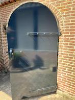 houten poort, Ophalen, Gebruikt, 100 tot 150 cm, Draaipoort
