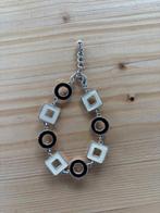 Decoratieve armband met details, Verzenden, Zo goed als nieuw, Overige kleuren, Staal