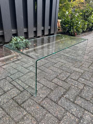 Zware glazen salontafel – 110x50x38 cm beschikbaar voor biedingen