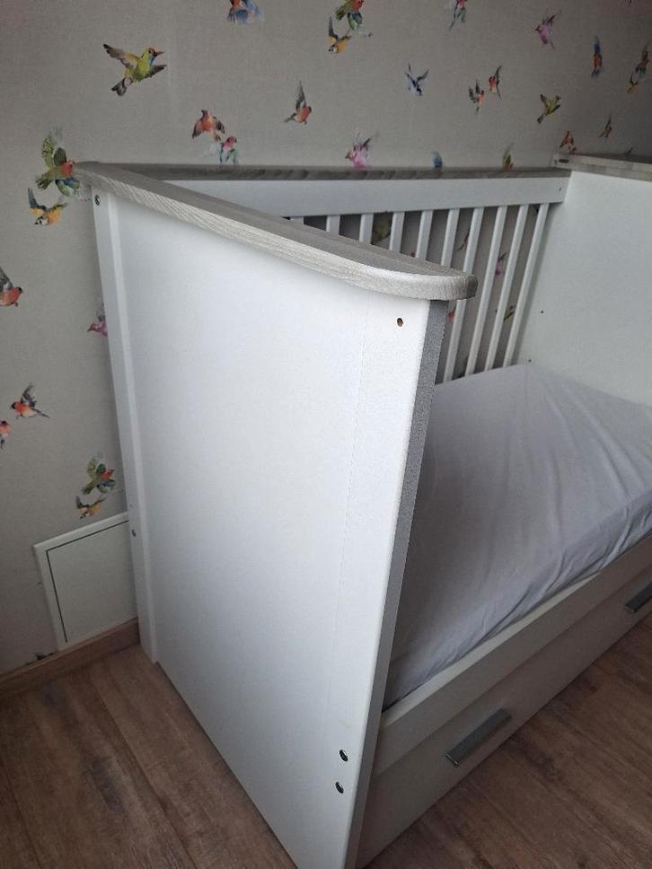 Kinder bed meegroei, Kinderen en Baby's, Kinderkamer | Bedden, Gebruikt, 160 tot 180 cm, 70 tot 85 cm, Matras, Ophalen