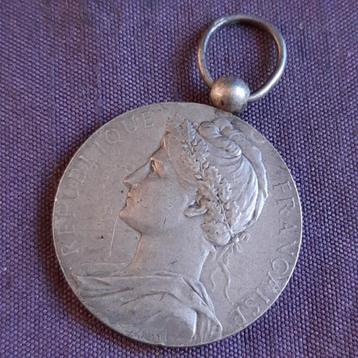 Zilveren Medaille Frankrijk 1903 Arbeidsjubileum beschikbaar voor biedingen