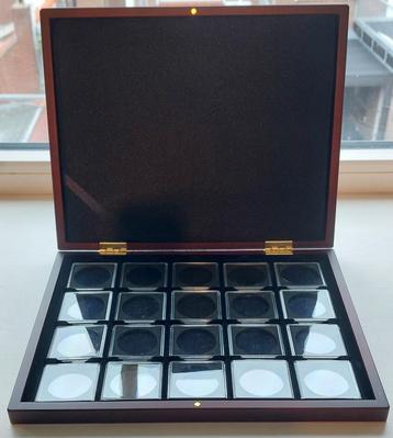 Houten opbergbox voor 20x 1 oz zilver. beschikbaar voor biedingen