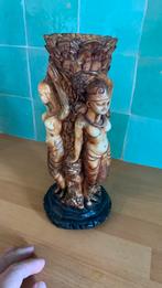 Drie godinnen vaas/kandelaar., Antiek en Kunst, Kunst | Beelden en Houtsnijwerken, Ophalen of Verzenden