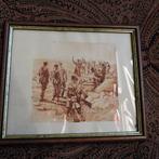Tekening schilderij WO II, Ophalen of Verzenden