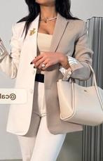 Light Mink ecru JoshV, Josh V Suus two-tone blazer in S., Beige, Nieuw, Ophalen of Verzenden, Maat 36 (S)