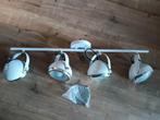 Mooie plafondlamp met 4 spots, Ophalen, Gebruikt, Metaal, Modern