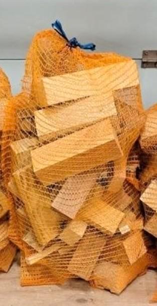 Kachelhout in netzak 60 liter, Tuin en Terras, Haardhout, Minder dan 3 m³, Ophalen of Verzenden