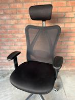 Ergonomische zwarte bureaustoel / Ergonomic office chair, Ophalen, Gebruikt, Zwart, Bureaustoel
