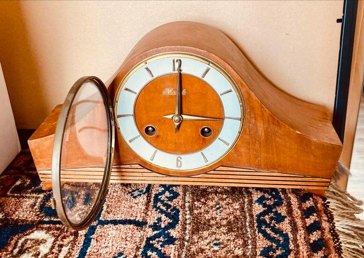 Hermle M 286/8 K Pendule Klok - Vintage Design, Antiek en Kunst, Antiek | Klokken, Ophalen